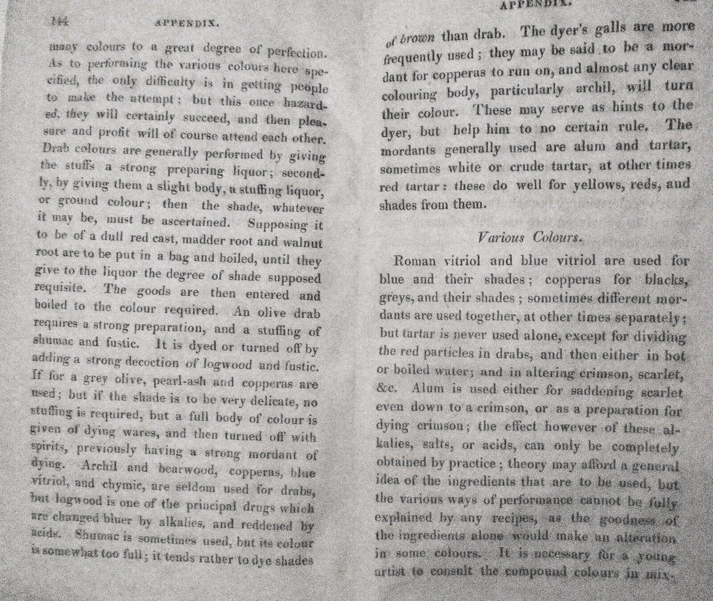 1818 The Family Dyer and Scourer, by William Tucker. 2nd ed