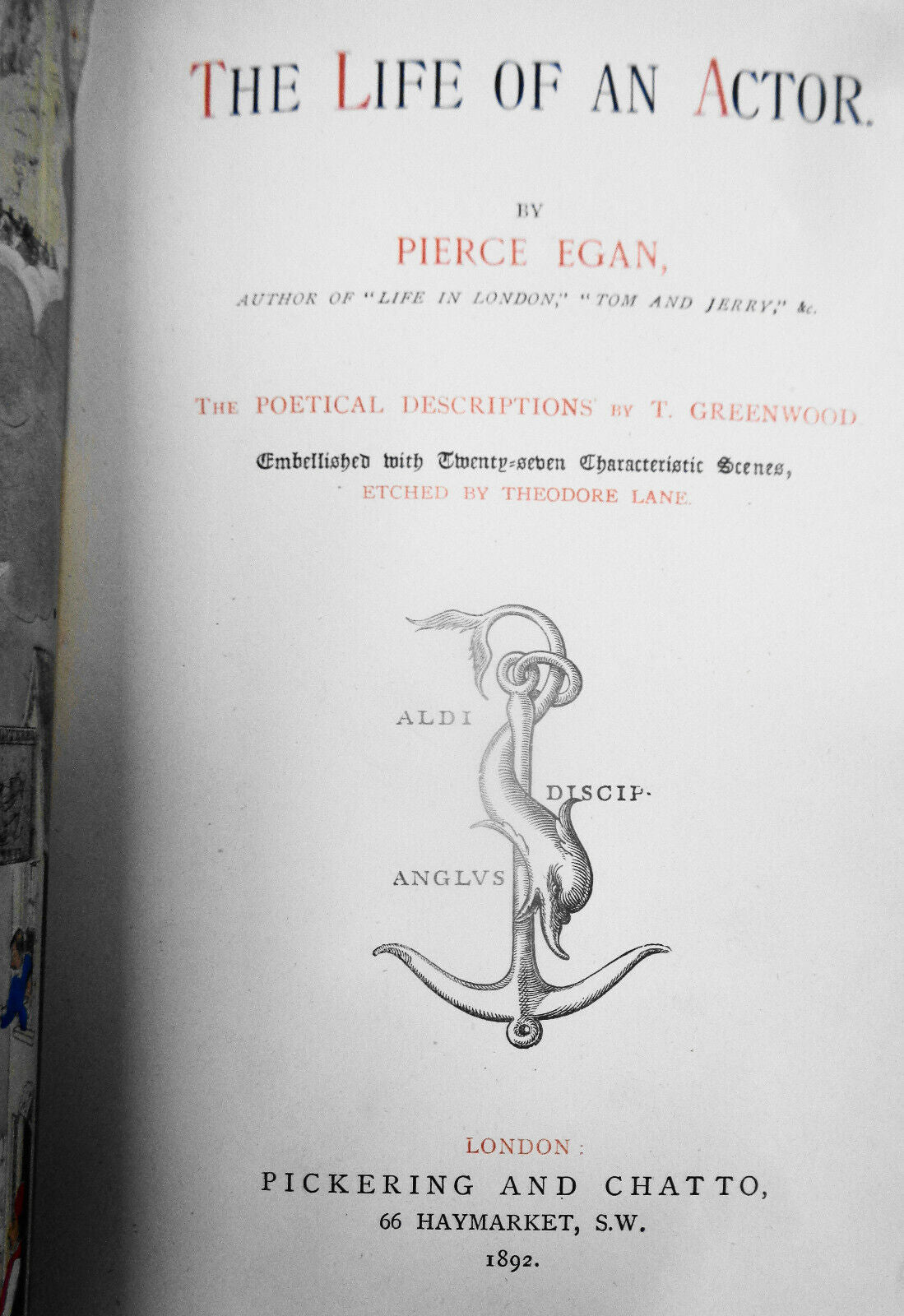 The Life of an ActorThe Life of an Actor, by Pierce Egan. 1892. 27 color plates.