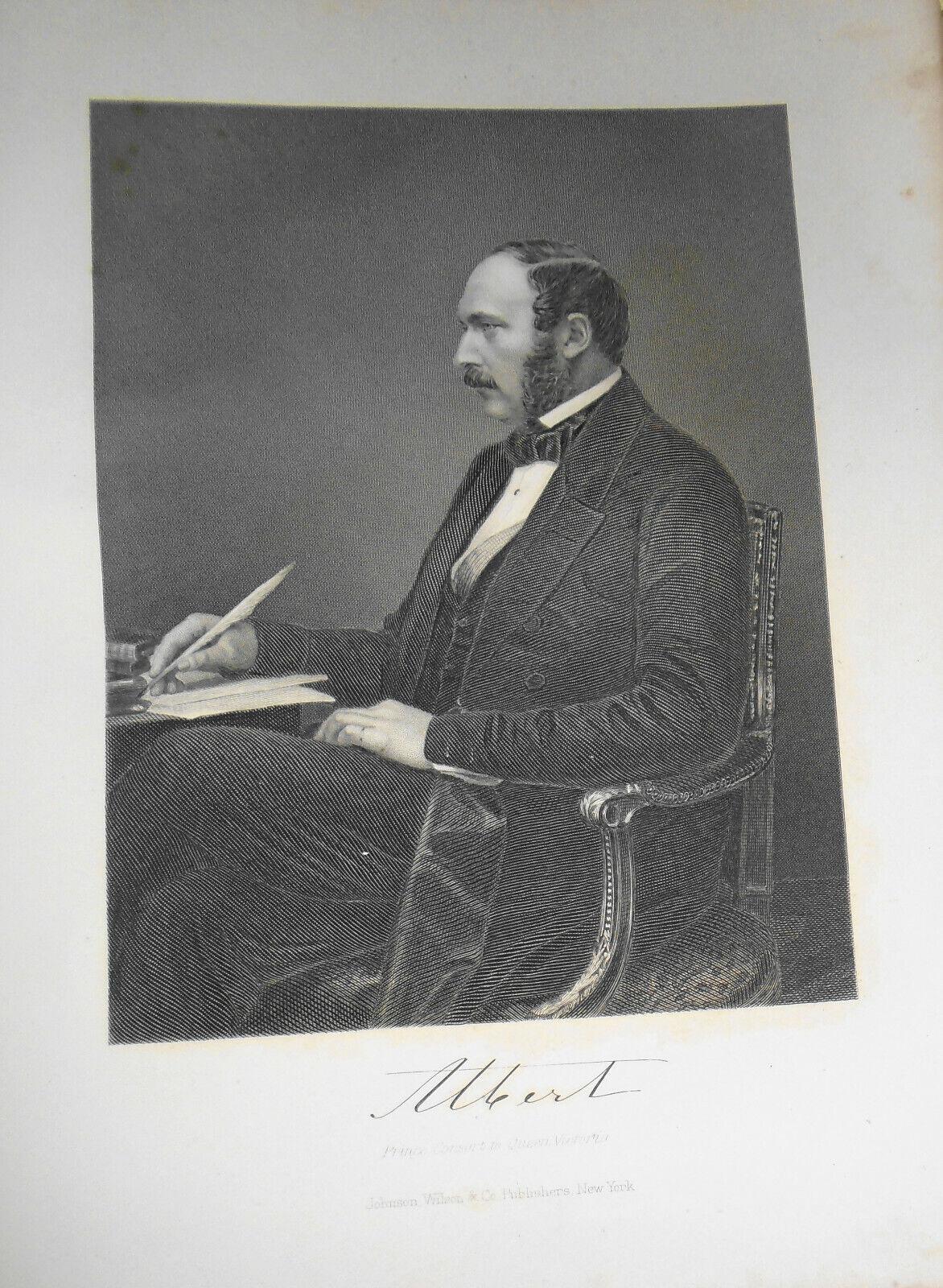 Prince Albert  -  steel engraving - 1876 - Duyckinck Internationale Gallerie