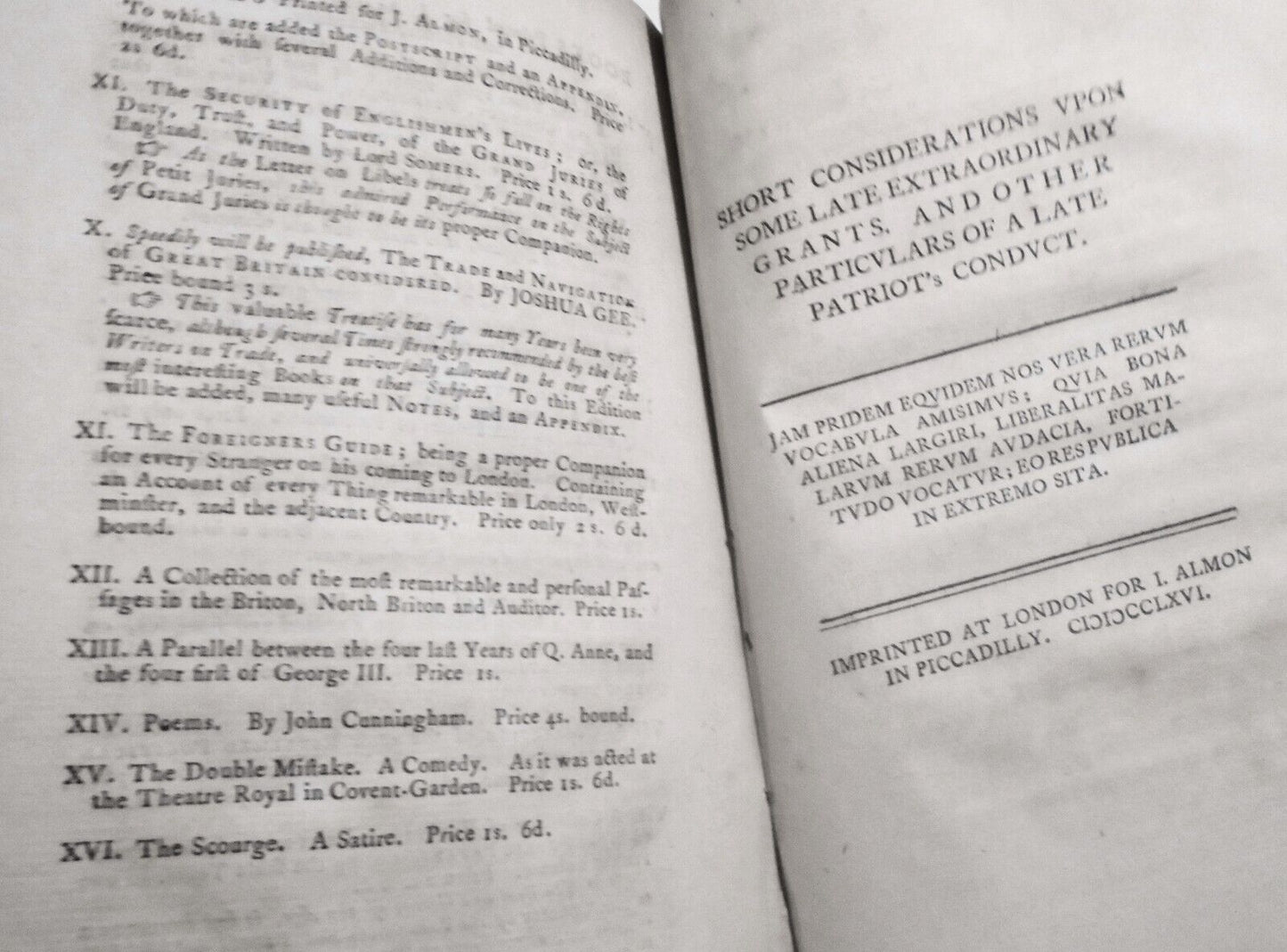 1766 Examination of the principles and boasted disinterestedness - Charles Lloyd