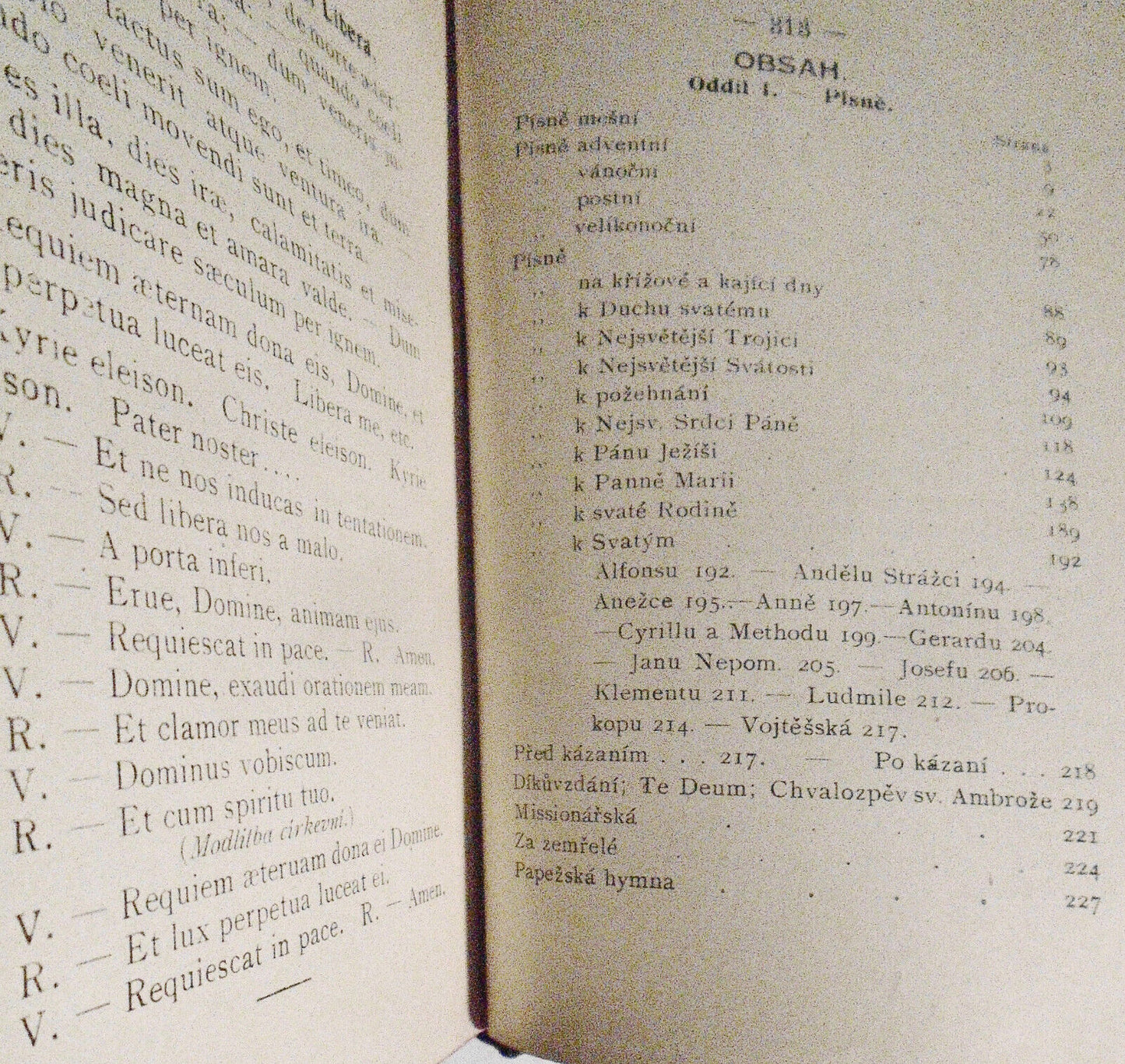 Sbirka pisni´ chramovych a modliteb obycejnych. 1911.