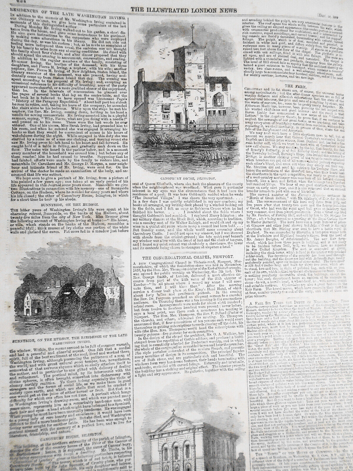 The Illustrated London News December 24, 1859 original with Christmas Supplement