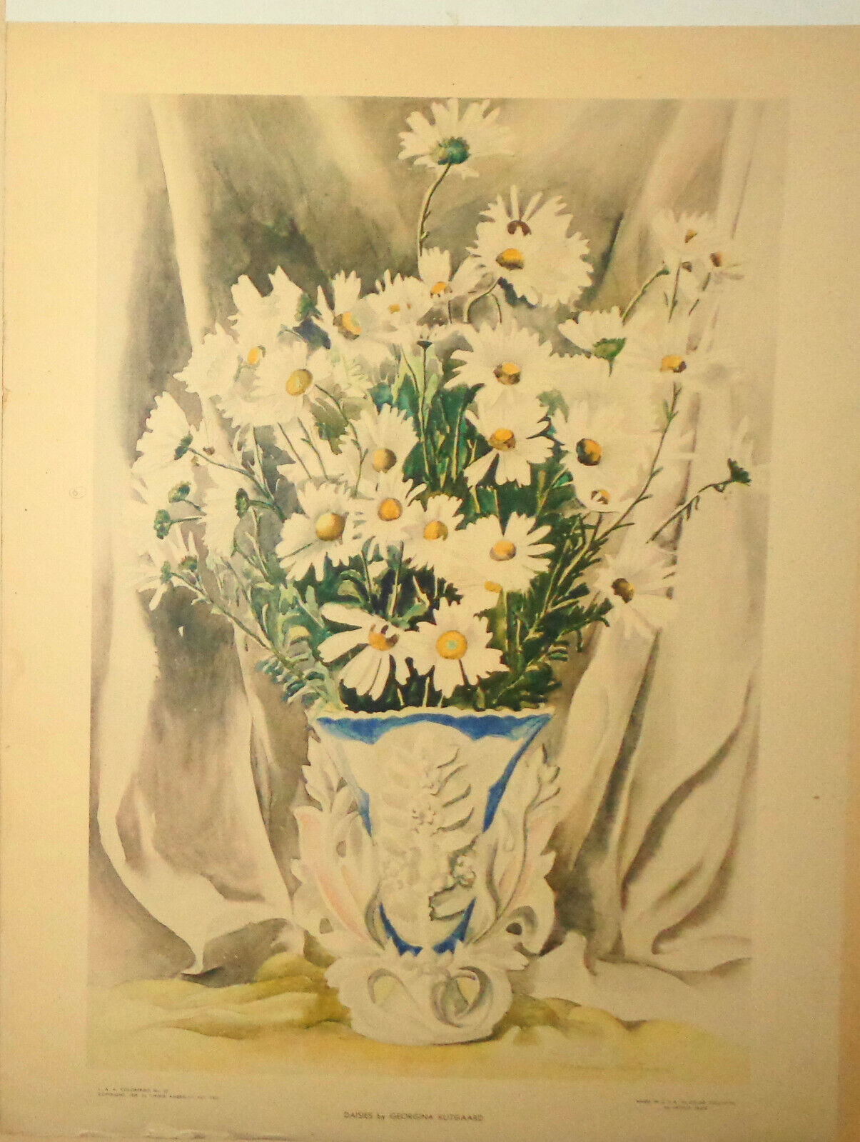Lot Of 14 original large Living American Art  Poster Prints - 1939