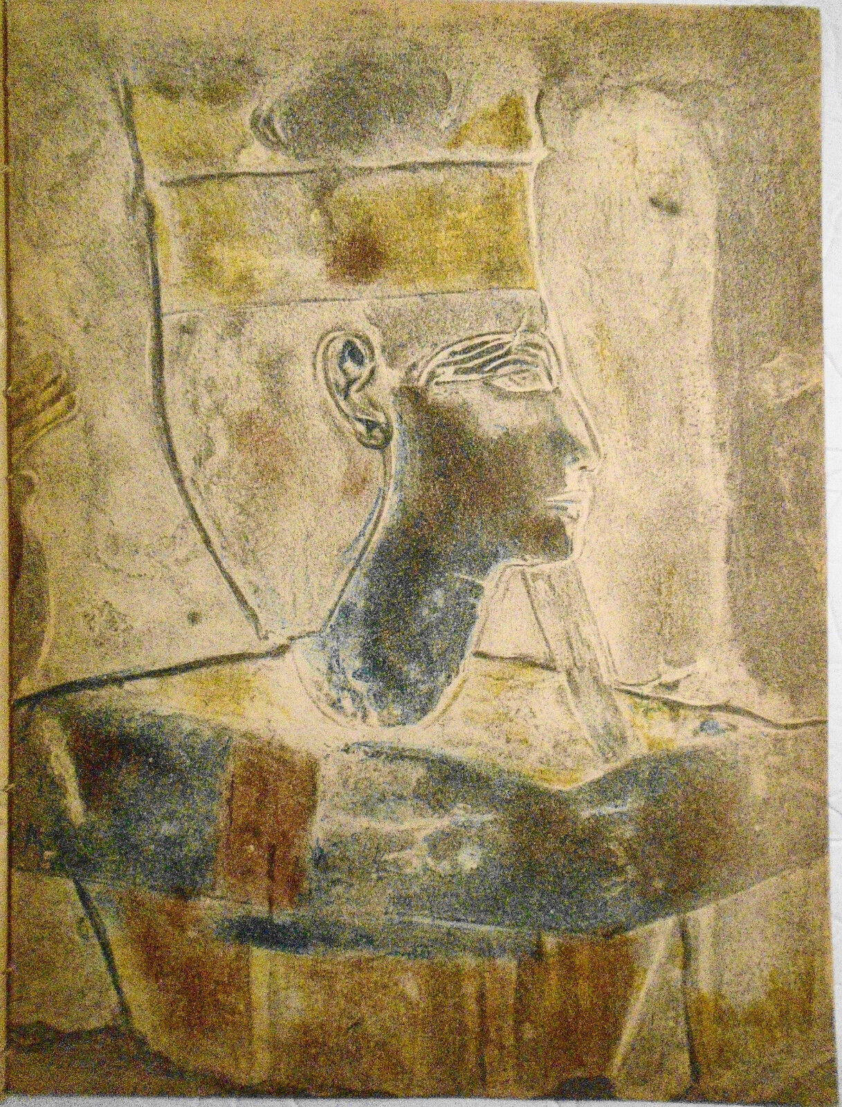 Constantin Guys: 2 Egyptian Bas-Reliefs - 1939 Verve original lithographs