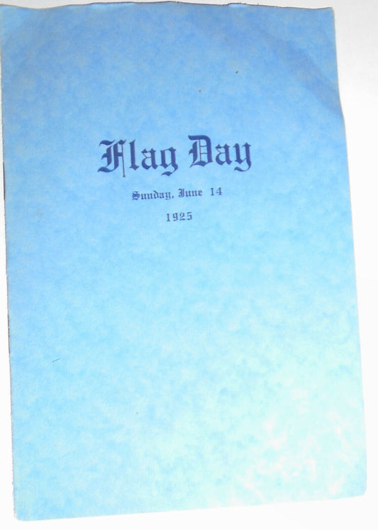 Flag Day. Sunday, June 14 1925. Tyler Street Prevocational School, Boston, MA