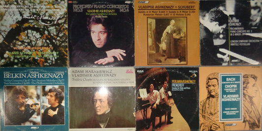 Ashkenazy 8 LPs lot - Prokofiev, Chopin, Rachmaninoff, Bach, Mozart, Sibelius