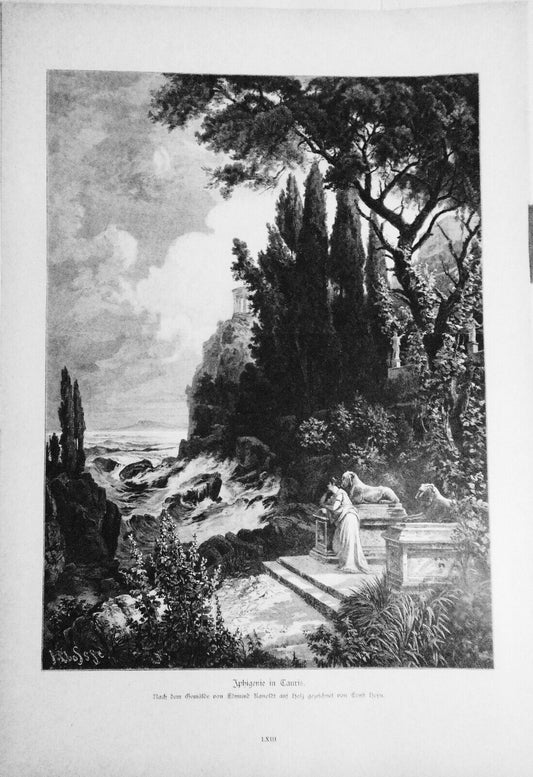 Iphigenie in Tauris, by Edmund Friedrich Kanoldt -- 1882