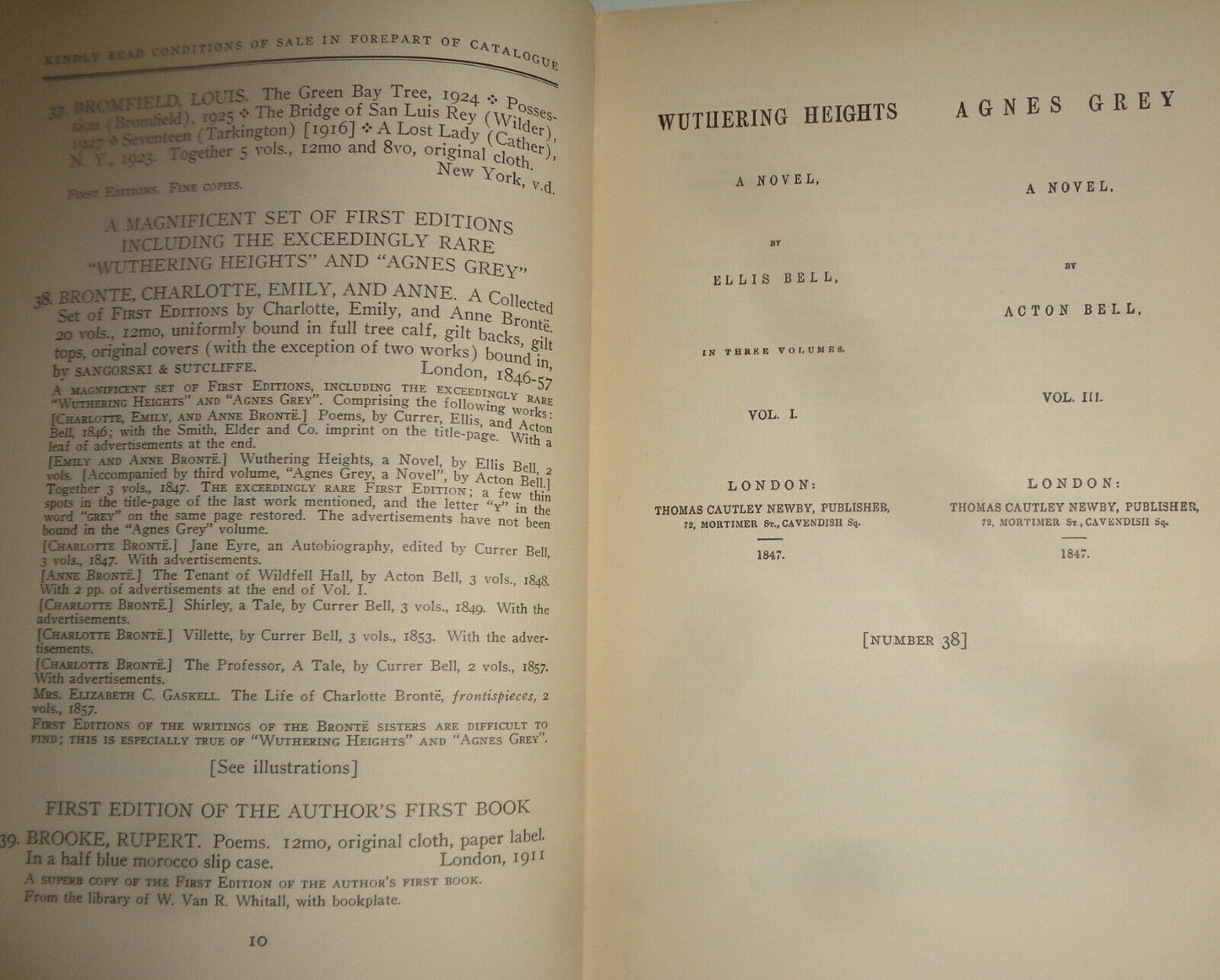 First editions of American and English authors Anderson Galleries 1937 - Joynt..