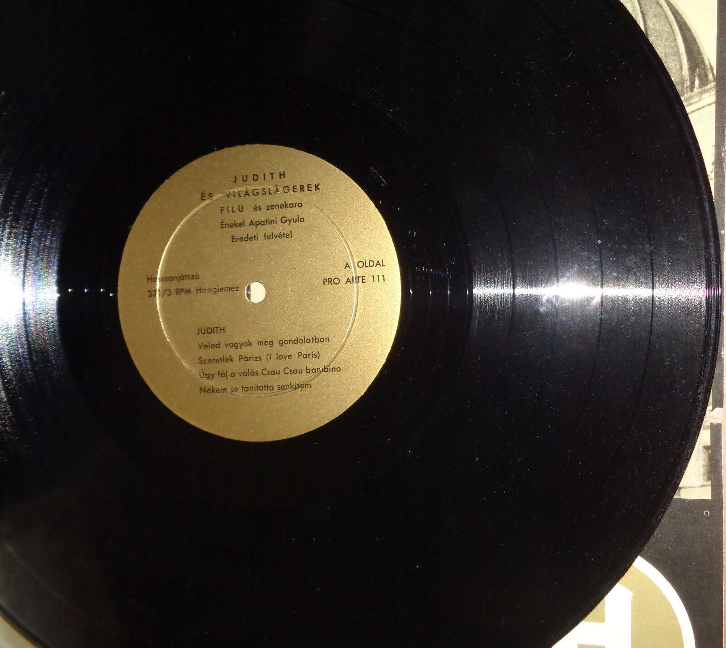 JUDITH ES VILAGSLAGEREK - vinyl LP Gyula Apatini, Filu George Vig, Zolan Zorandy