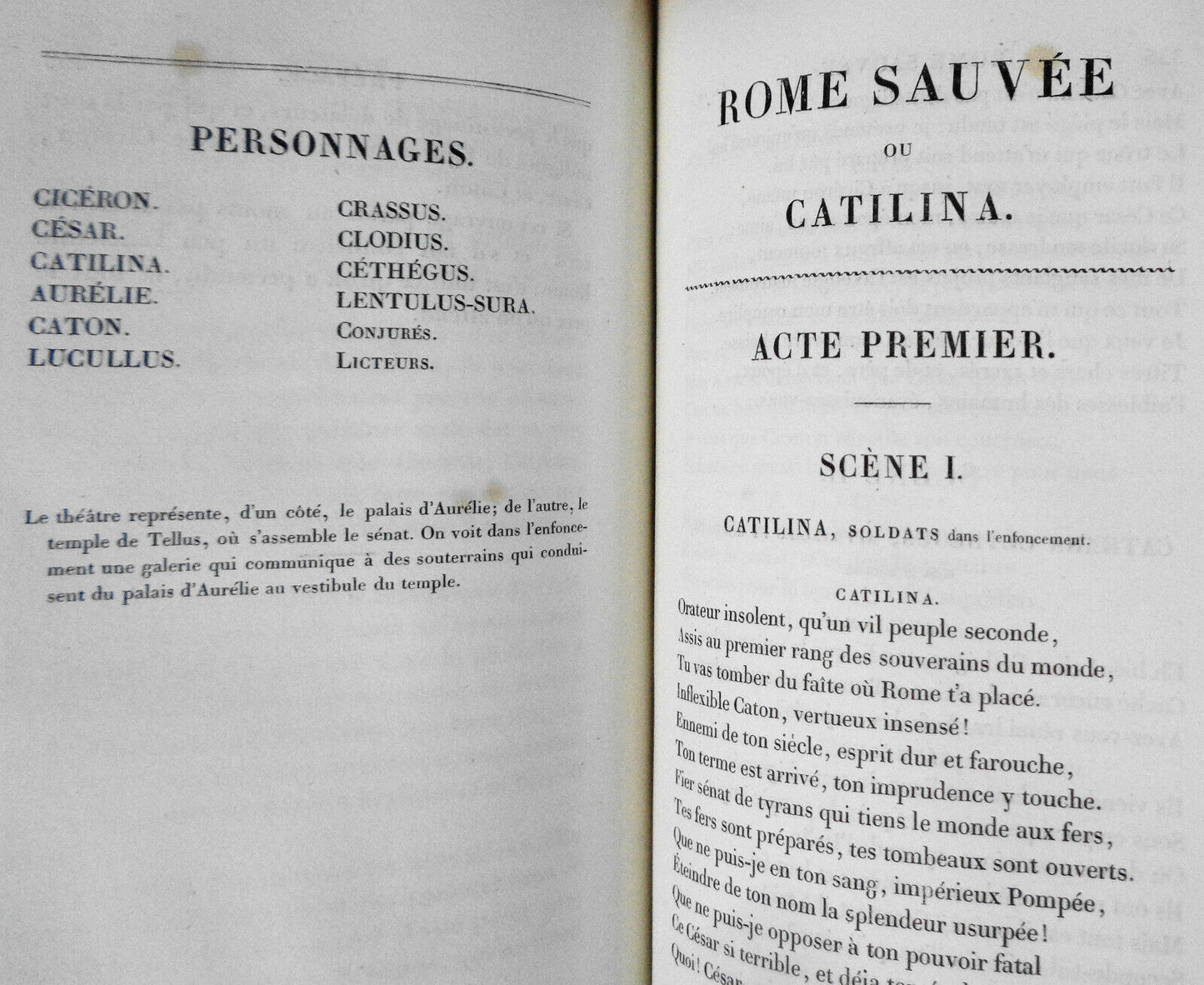 1829  - OEUVRES COMPLETES DE VOLTAIRE, TOME VI : THEATRE, TOME IV.