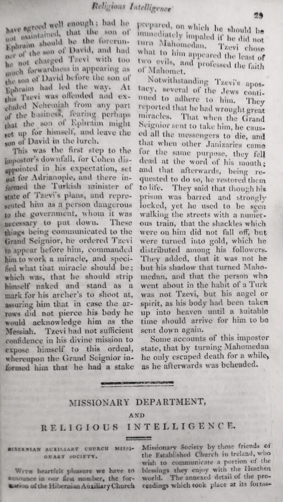 The Christian Magazine, January 1815 - Premiere Issue,  Vol. 1, No. 1. [Ireland]