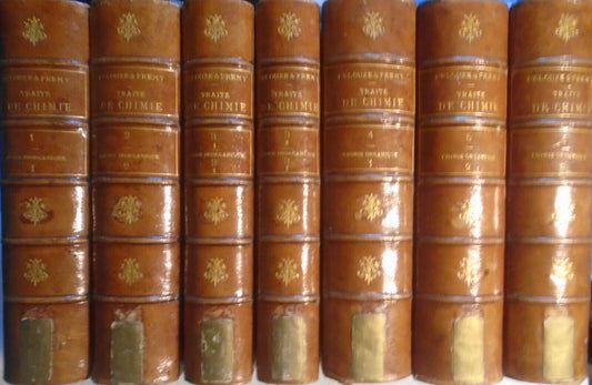 1865 Traité de chimie générale analytique industrielle et agricole. 7 Vol set