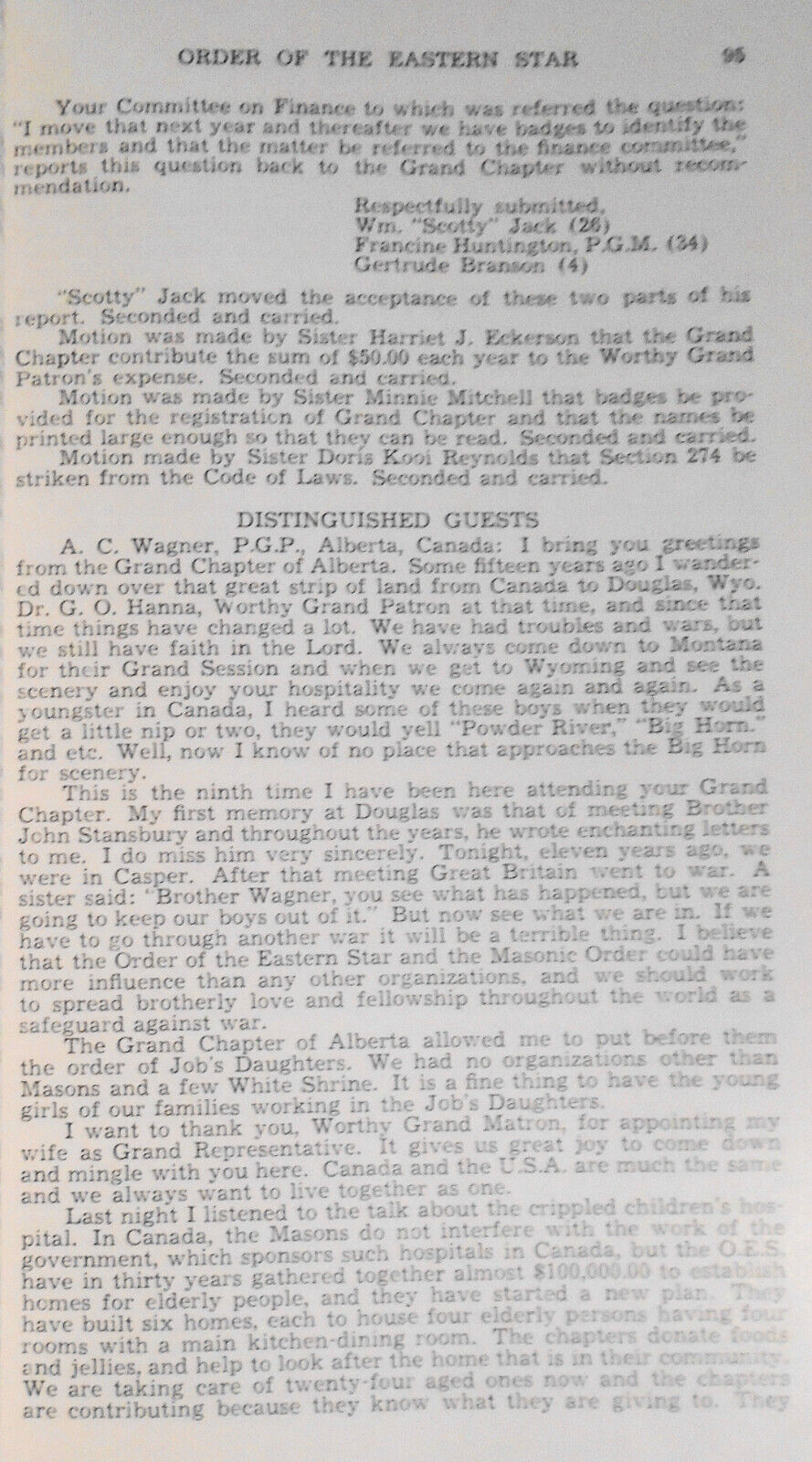 1950 Proceedings of Grand Chapter of Wyoming, Order of the Eastern Star
