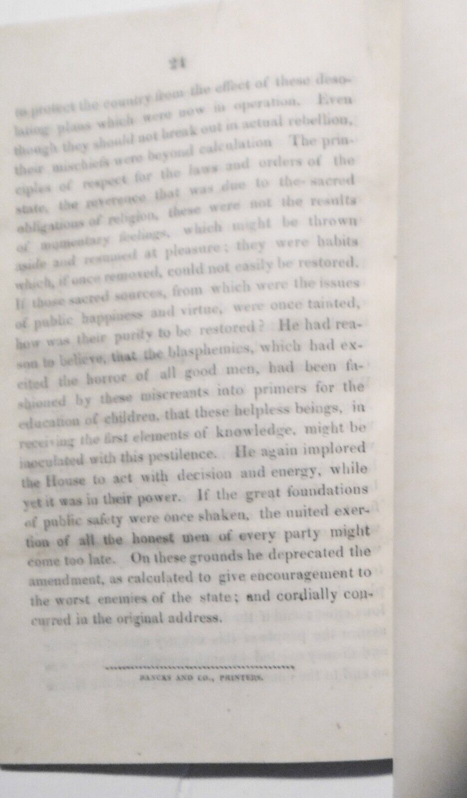1819 Substance of speech of Right Honourable W.C. Plunket in House of Commons