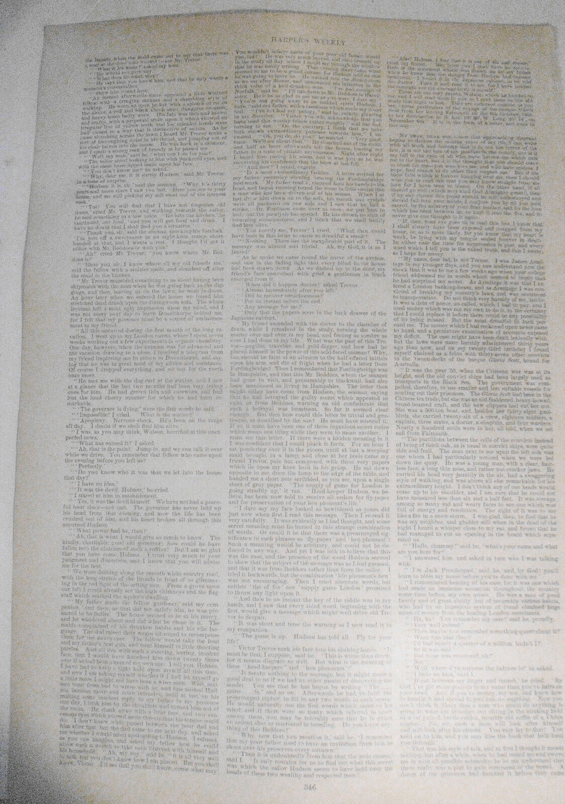 [Sherlock Holmes] The Adventure of the "Gloria Scott" by A. Conan Doyle, HW 1893