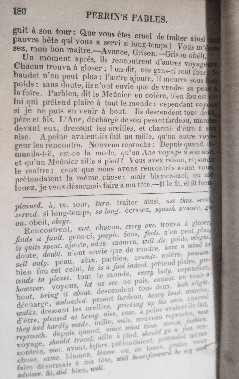 [French & English] Fables amusantes. By Jean-Baptiste Perrin. Philadelphia, 1832