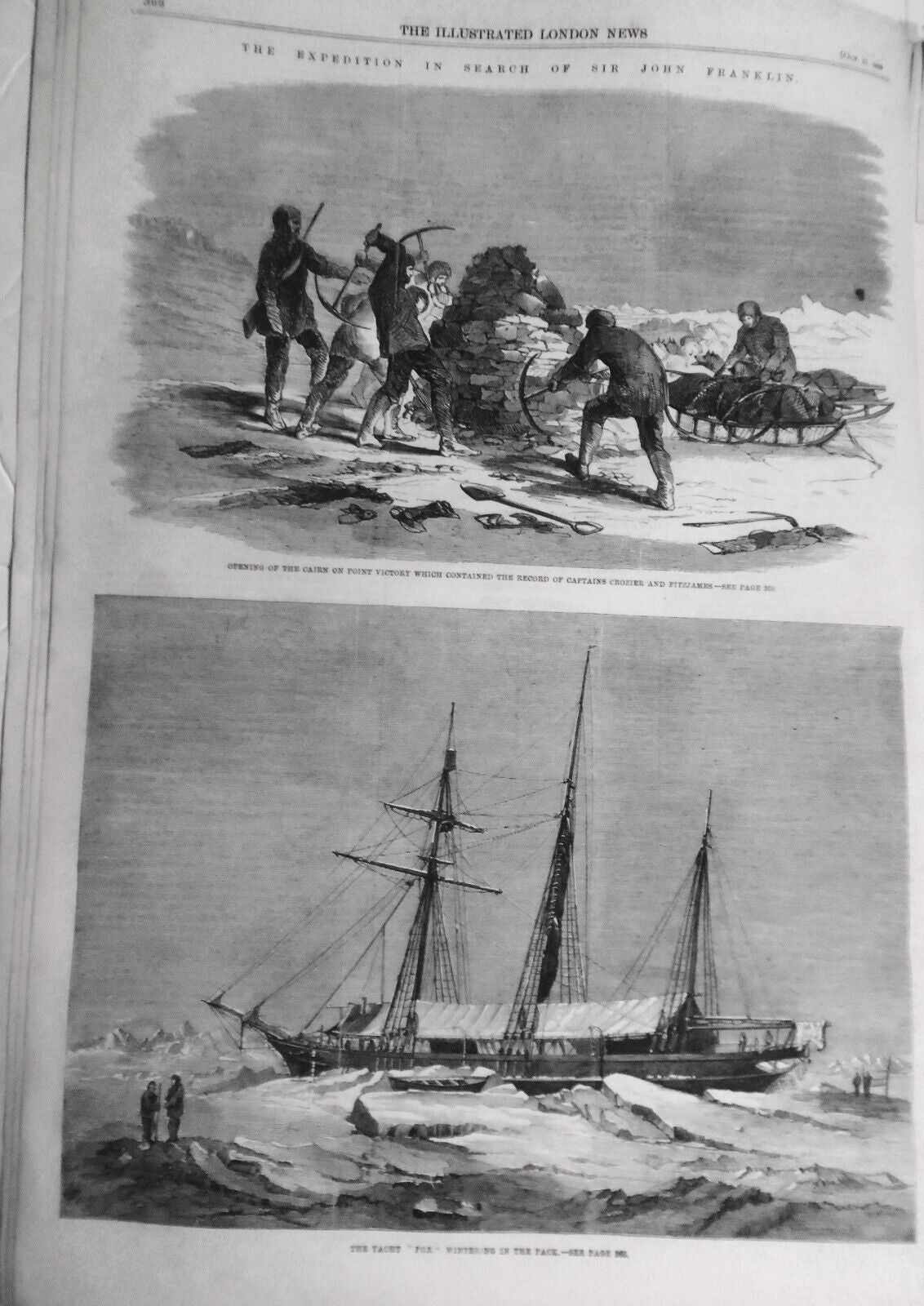 The Illustrated London News, October 15, 1859 - Franklin Expedition relics, etc