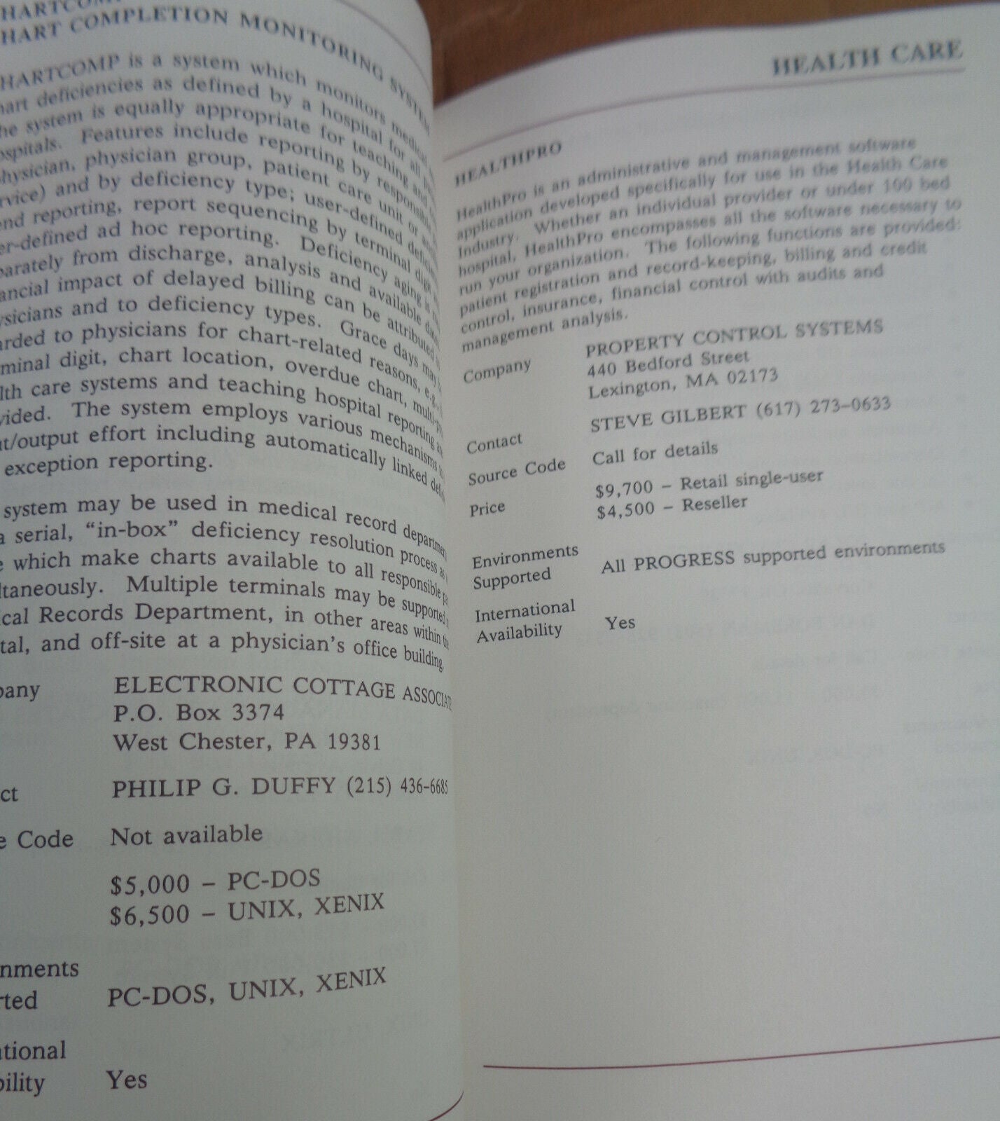 PROGRESS fourth-generation application development system catalog 1987