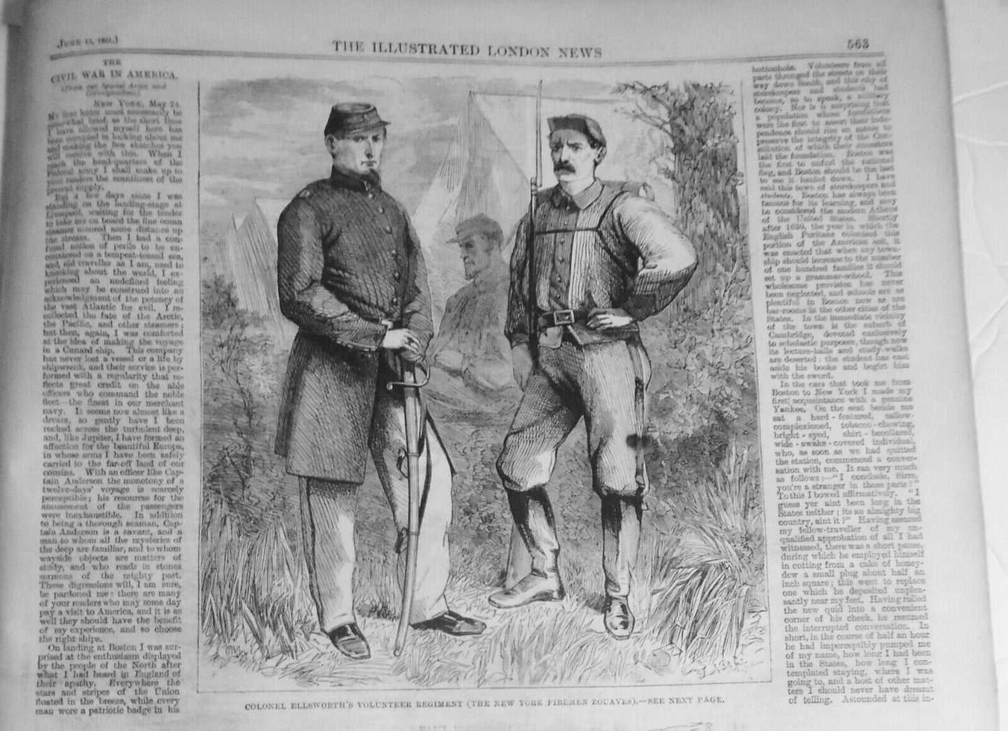 The Illustrated London News, June 15, 1861 Complete original [US Civil War]