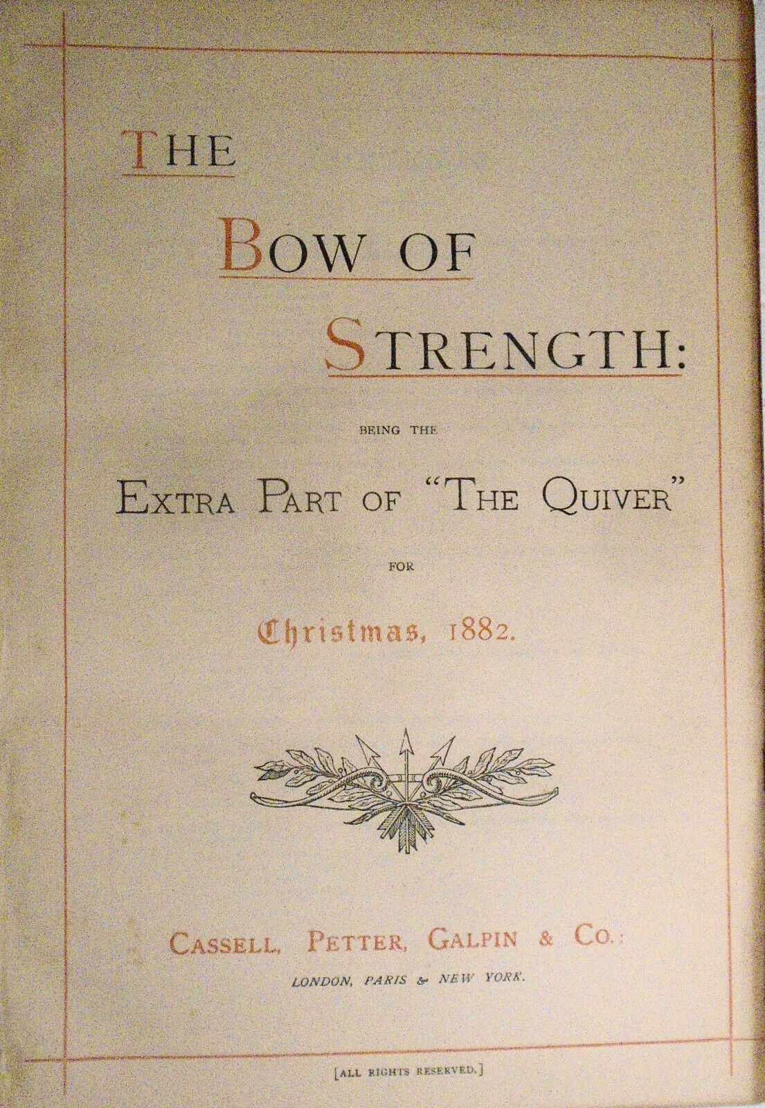 1883 The Quiver: Illustrated magazine for Sunday & general reading. Vol. XVIII.