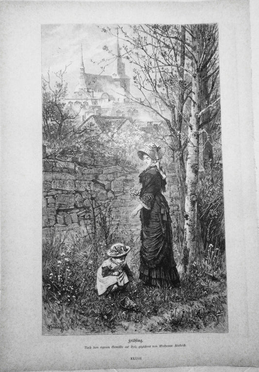 Fruhling, by Woldemor Friedrich -- 1882