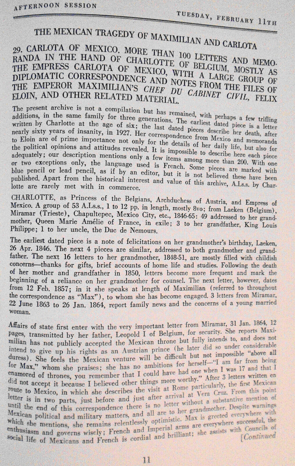 Historical & literary manuscripts: Lincoln to army of Potomac. Parke-Bernet 1964