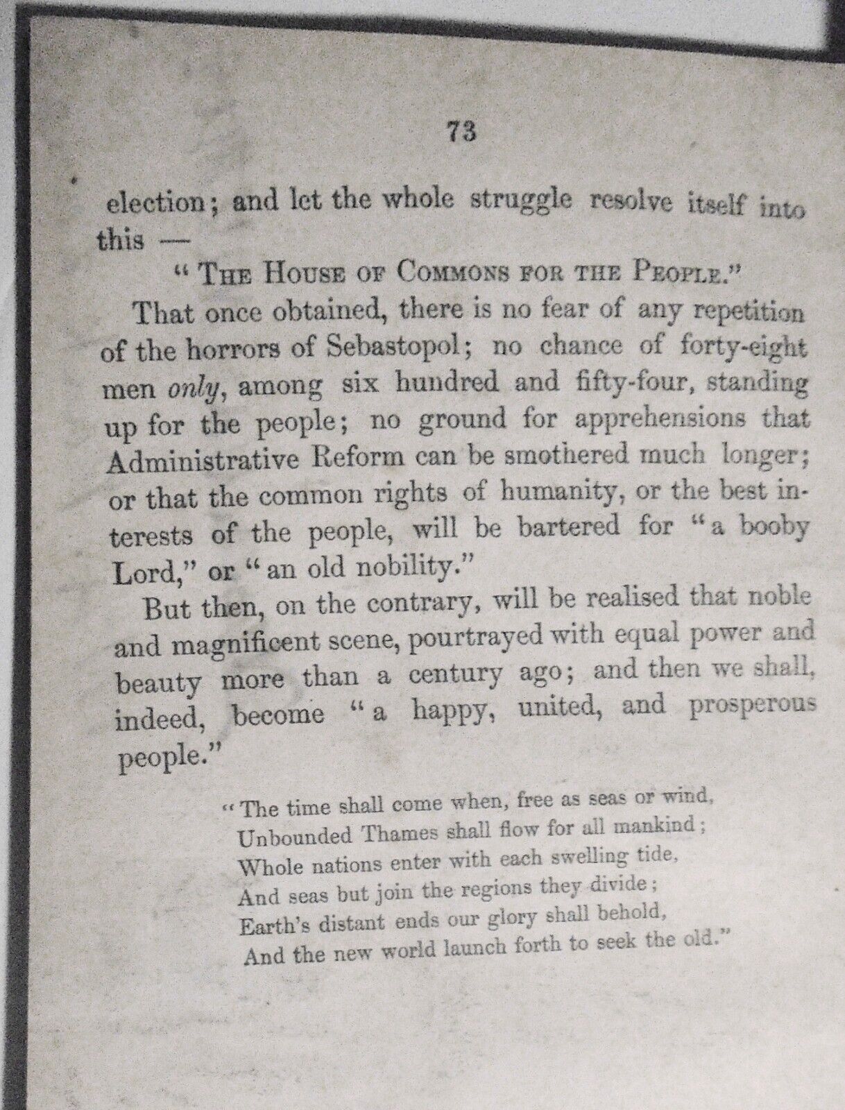 1856 House of Commons for the people : an appeal to men of business...