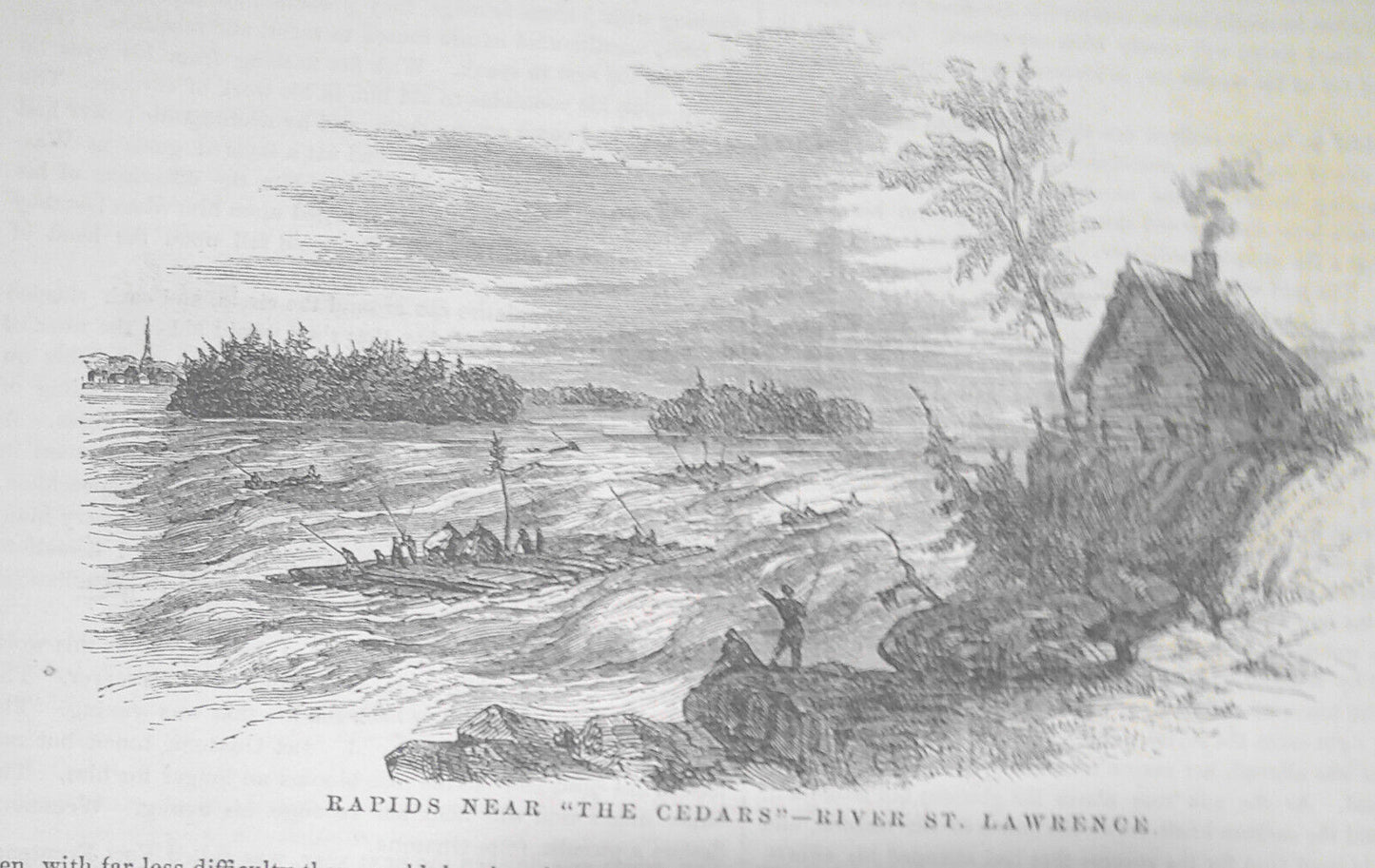 A Trip to Canada - Story & 8 Prints - Ballou's Pictorial, June 6, 1857. Original