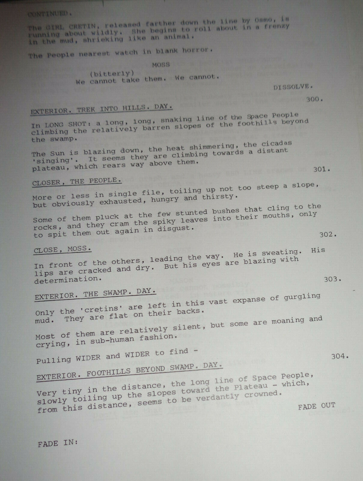 Dennis Potter - CRADLE SONG - Screenplay - 1982 - Original unpublished script