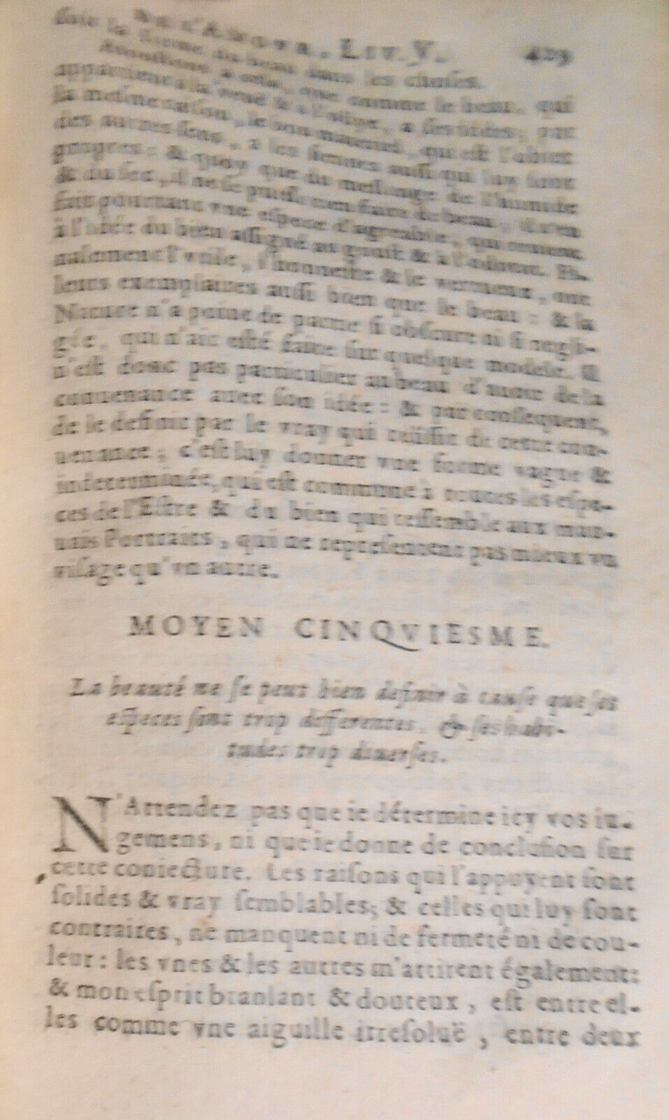 1669  book with vellum manuscript fragments bound in: Les Peintures Morales, v.2