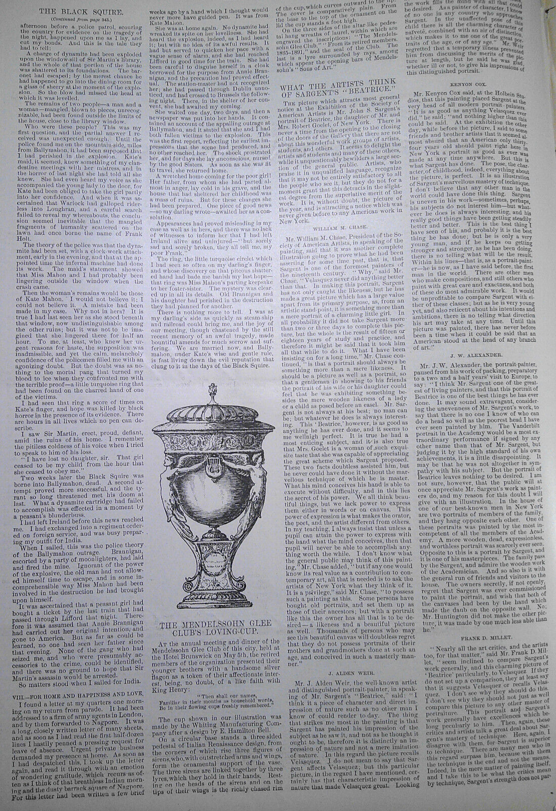 Harper's Weekly May 9, 1891. The Horse from ranch to market; Carnegie Hall; etc