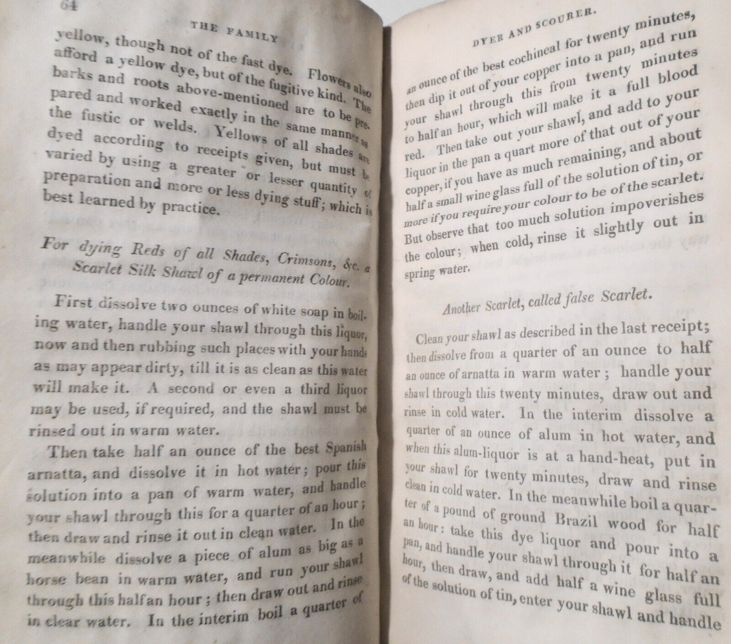 1818 The Family Dyer and Scourer, by William Tucker. 2nd ed