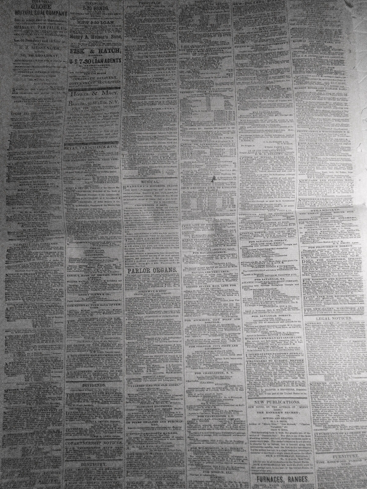 The New York Times, October 21, 1865 - Speeches at Cooper Union: Horace Greeley