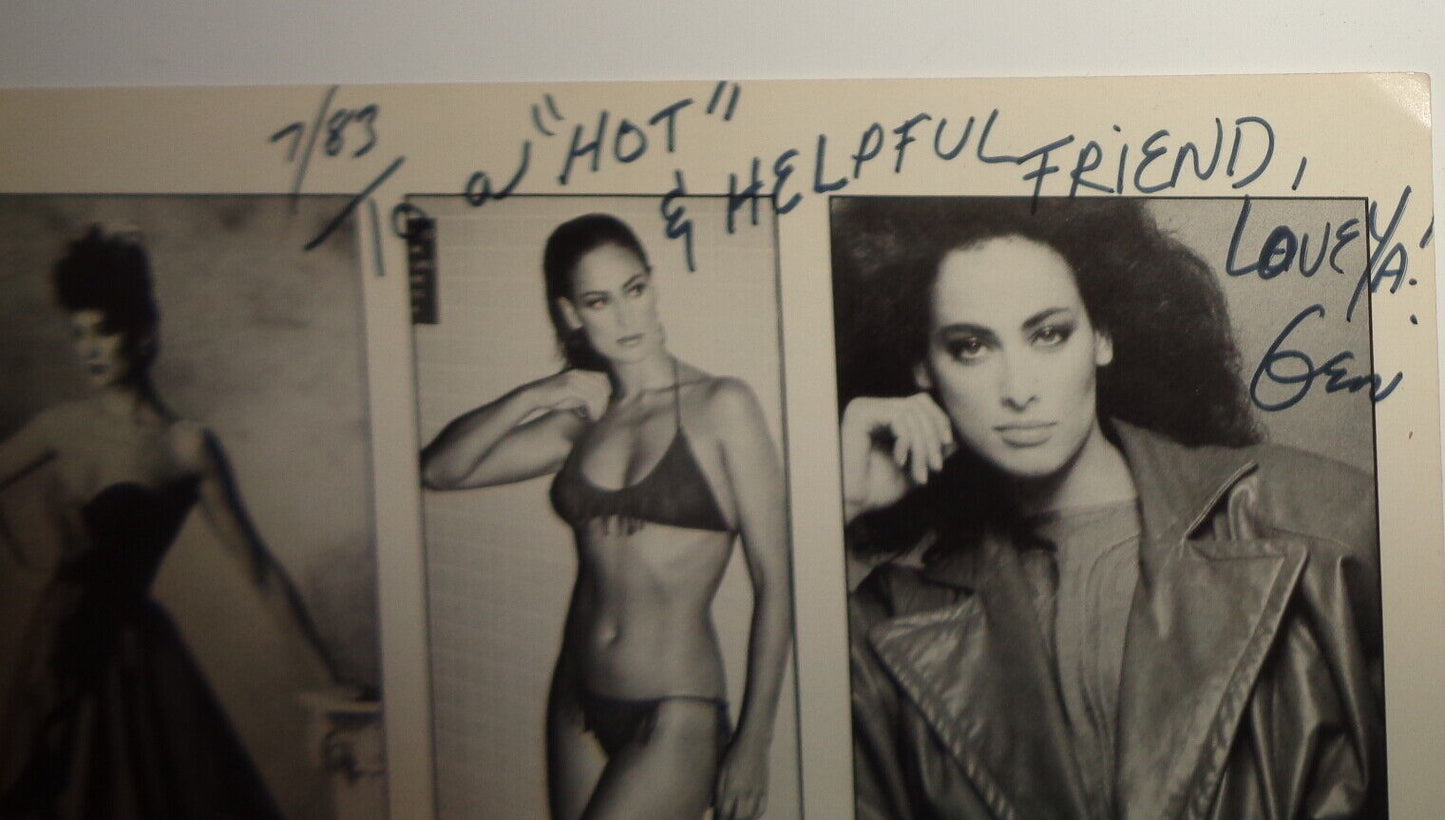 Geri Carranza - SIGNED photo, 1983 - Ford Fashion Model