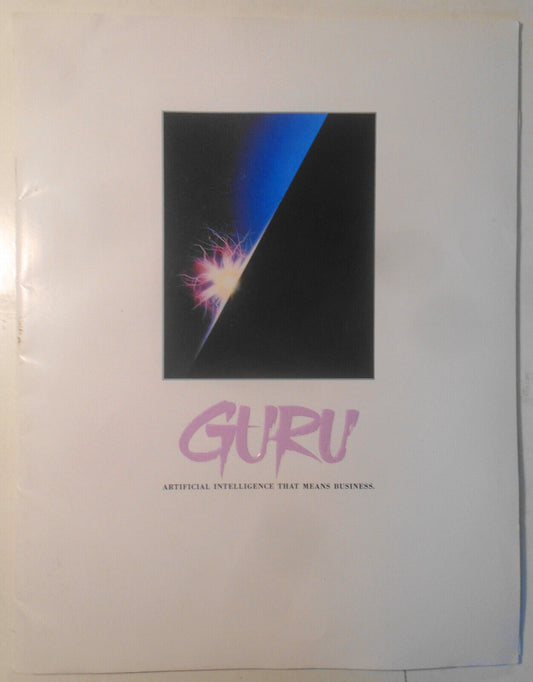 GURU - Artificial Intelligence that means business - Promo literature, 1987