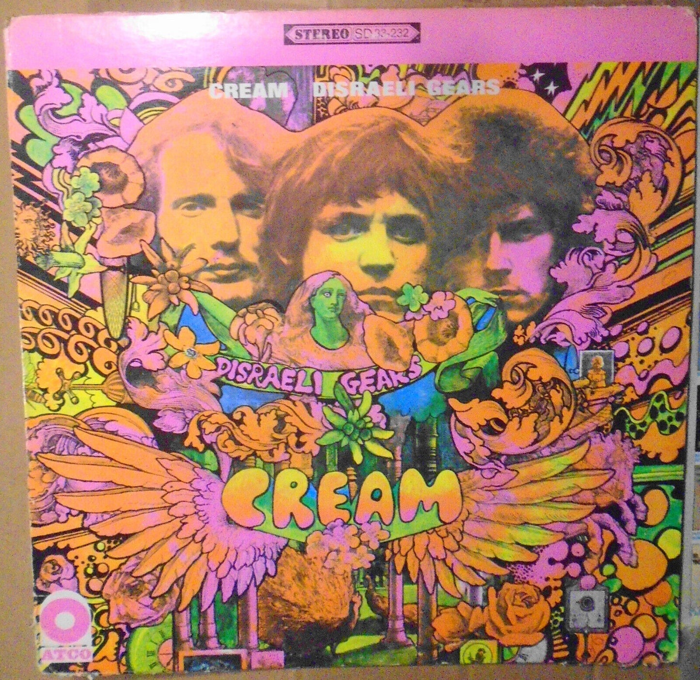 Cream : Disraeli Gears & Best of Cream - 2 LP lot - Eric Clapton; vinyl records