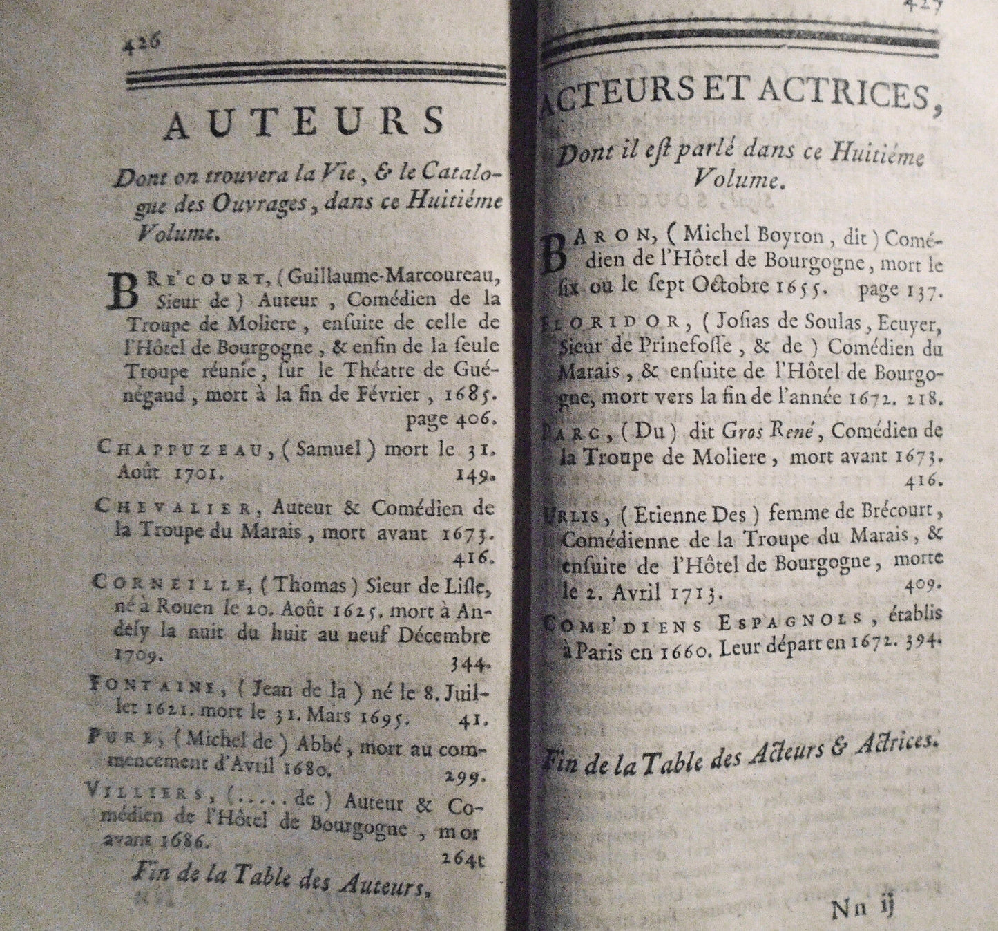 1746 Histoire Du Theatre Francois... Tome 8. Moliere, Corneille, Cirano Bergerac