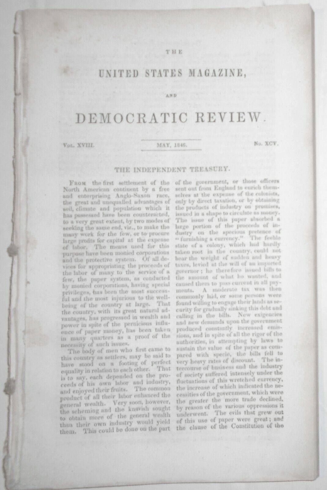 United States Magazine & Democratic Review May 1846 - Nathaniel Hawthorne ...