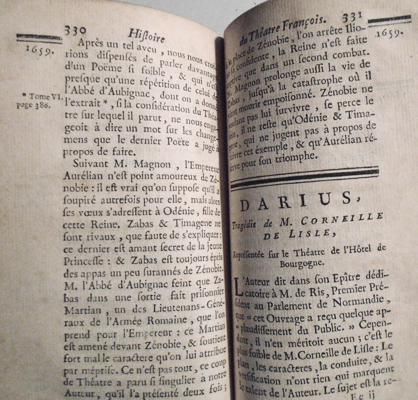 1746 Histoire Du Theatre Francois... Tome 8. Moliere, Corneille, Cirano Bergerac