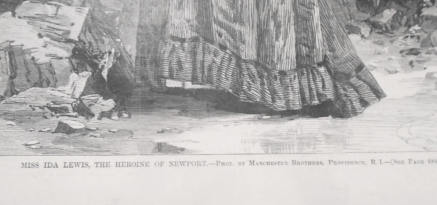 Harper's Weekly July 31, 1869: Ida Lewis, Newport, RI heroine; Camp meeting etc
