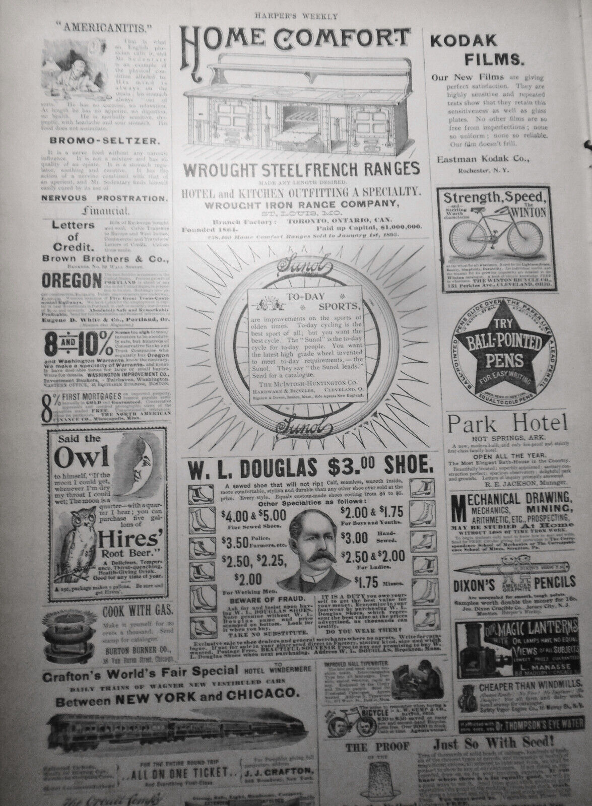 Harper's Weekly April 22, 1893 - Naval maneuvers; Circus; French cavalry;Artists