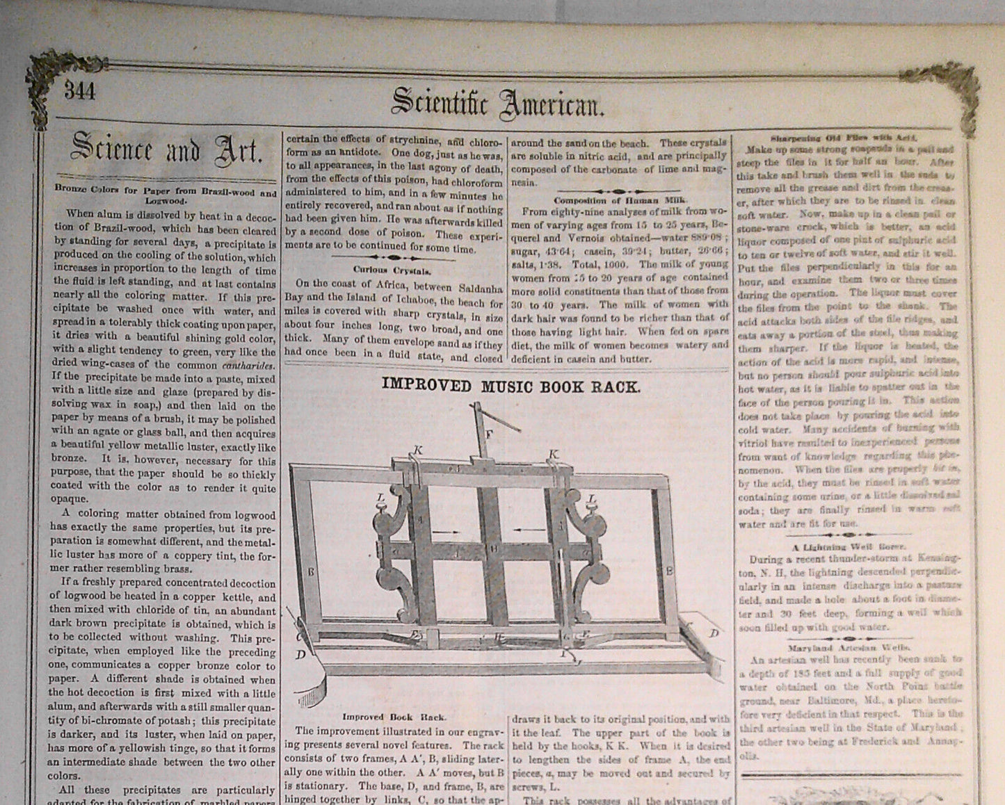 Scientific American July 5, 1856. Electro-Chemical Baths; New Steam Frigates etc
