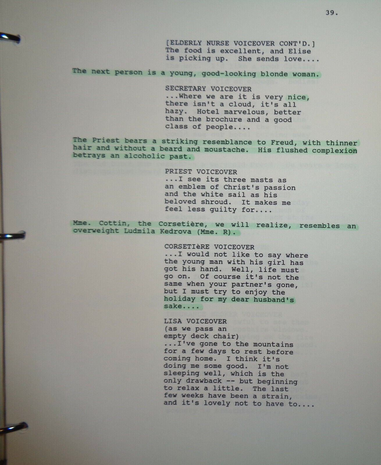 The White Hotel - Revised First Draft Screenplay - Charles L Mee /Marc Grandsard