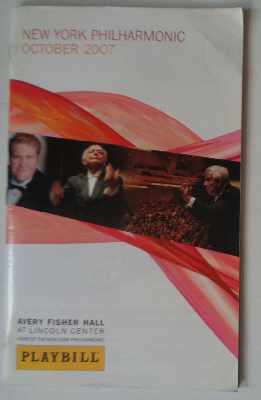 THE TCHAIKOVSKY EXPERIENCE: Lorin Maazel, Janine Jansen - PLAYBILL - OCT 3, 2007