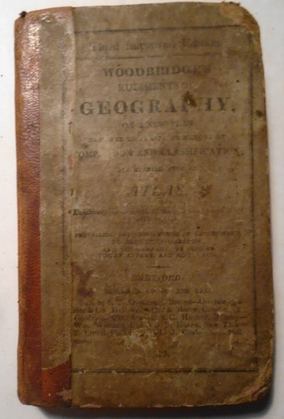 1823 Rudiments of Geography, on a new plan - by William C. Woodbridge.