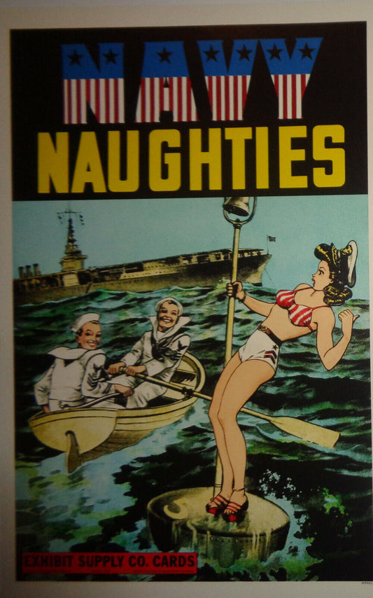 Navy Naughties - Window card Poster