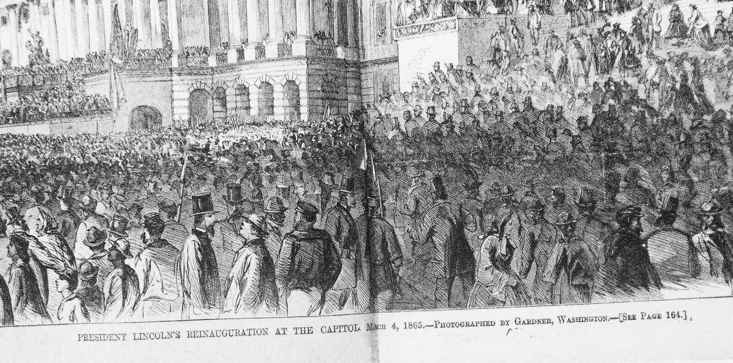 President Lincoln's Reinauguration at the Capitol March 4, 1865 - Original print