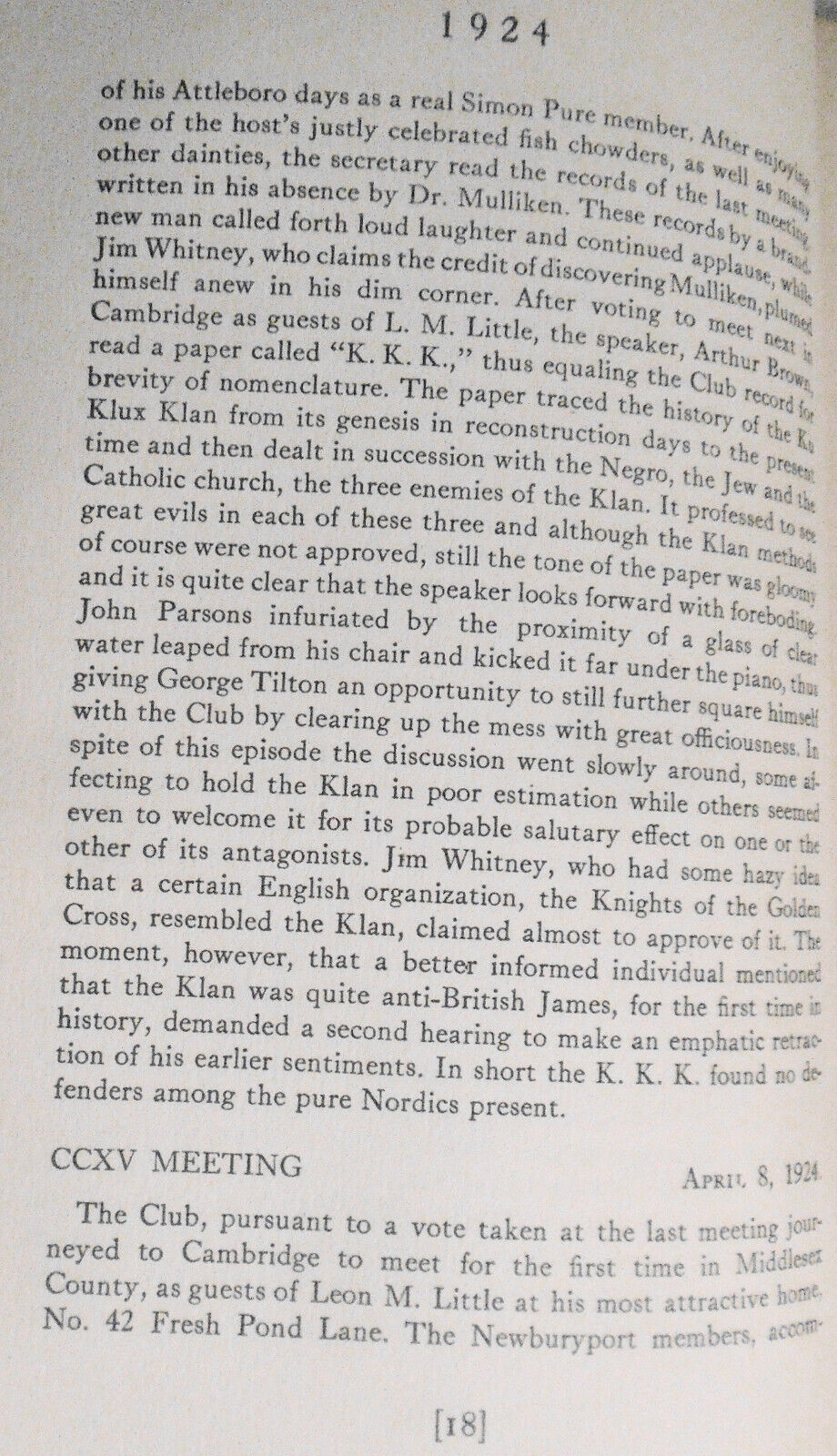 The Records of the Tuesday Night Club of Newburyport - 1911-1929 - in 3 Volumes.