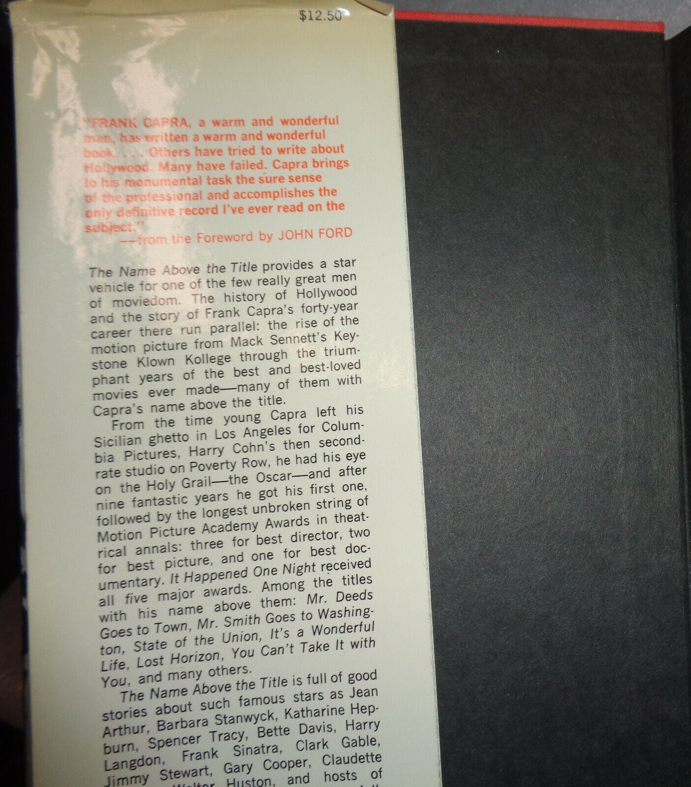 Three Frank Capra First Edition hardcovers lot