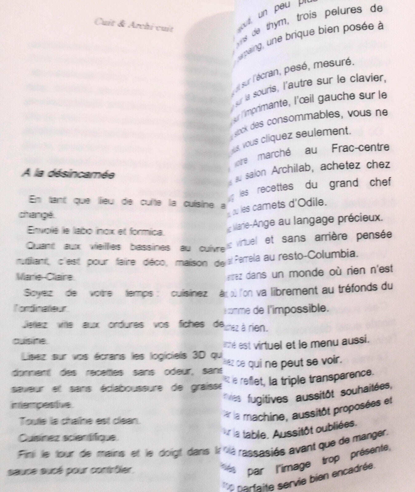 Cuit & archi-cuit, by Claude Parent. 1991. In french [architecture]. 1st edition